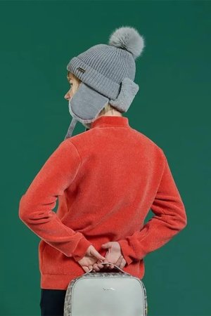 画像3: レザレクション｜Resurrection ファーイヤーニットキャップ{-BEA}