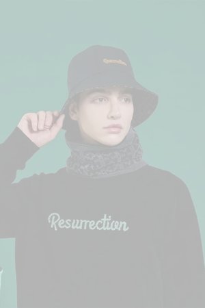 画像9:  {SOLD} レザレクション｜Resurrection リバーシブルネックウォーマー{-BEA}