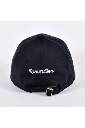 画像9: レザレクション｜Resurrection レザーロゴパイピングキャップ{-BFA}