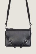 GIVENCHY ジバンシィ Voyou Skinny Crossbody bag in grained leather and nylon {-BFS}