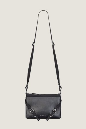 画像2: GIVENCHY ジバンシィ Voyou Skinny Crossbody bag in grained leather and nylon{E-}{-BFS}