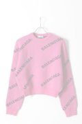   BALENCIAGA バレンシアガ ジャカードロゴクルーネック（レディース）{-AHA}