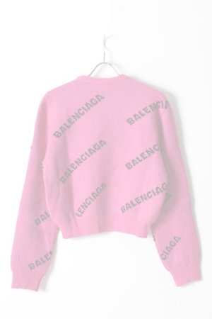 画像2:   BALENCIAGA バレンシアガ ジャカードロゴクルーネック（レディース）{-AHA}