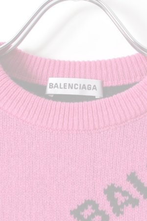 画像4:   BALENCIAGA バレンシアガ ジャカードロゴクルーネック（レディース）{-AHA}
