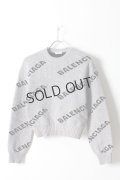 {SOLD}BALENCIAGA バレンシアガ ジャカードロゴクルーネック（レディース）{-AHA}