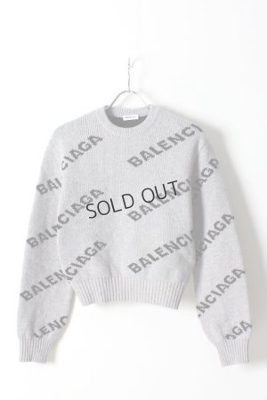 画像1: {SOLD}BALENCIAGA バレンシアガ ジャカードロゴクルーネック（レディース）{-AHA}