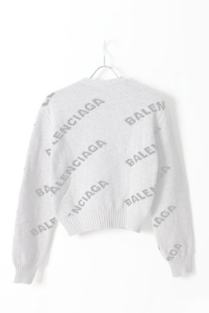 画像2:   BALENCIAGA バレンシアガ ジャカードロゴクルーネック（レディース）{-AHA}