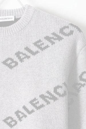 画像3:   BALENCIAGA バレンシアガ ジャカードロゴクルーネック（レディース）{-AHA}