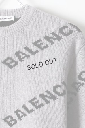 画像3: {SOLD}BALENCIAGA バレンシアガ ジャカードロゴクルーネック（レディース）{-AHA}