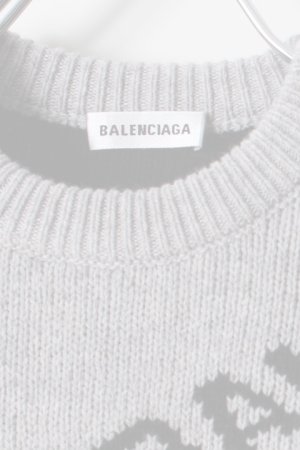 画像4:   BALENCIAGA バレンシアガ ジャカードロゴクルーネック（レディース）{-AHA}