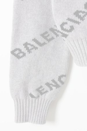 画像5:   BALENCIAGA バレンシアガ ジャカードロゴクルーネック（レディース）{-AHA}