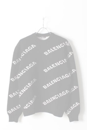 画像1:   BALENCIAGA バレンシアガ ジャカードロゴクルーネック{-AHA}