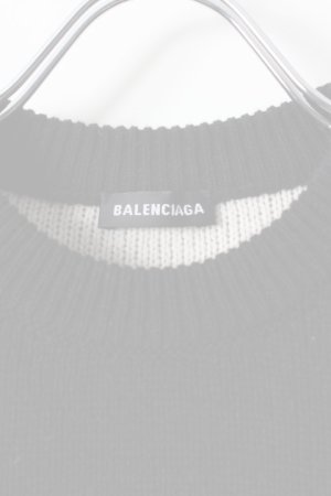 画像4:   BALENCIAGA バレンシアガ ジャカードロゴクルーネック{-AHA}
