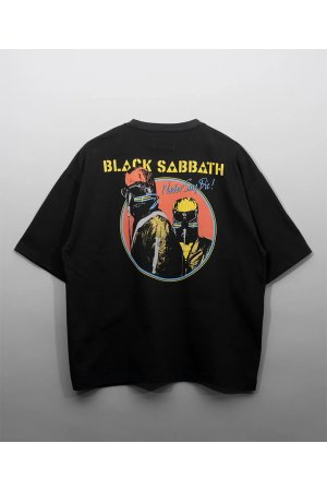 画像6: MA LABEL BY MAISON SPECIAL BLACK SABBATH Prime-Over Crew Neck T-Shirt #1{-BEA}