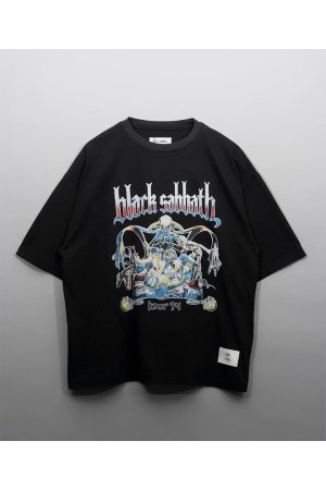画像3: MA LABEL BY MAISON SPECIAL BLACK SABBATH Prime-Over Crew Neck T-Shirt #3{-BEA}