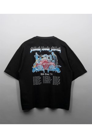 画像6: MA LABEL BY MAISON SPECIAL BLACK SABBATH Prime-Over Crew Neck T-Shirt #3{-BEA}