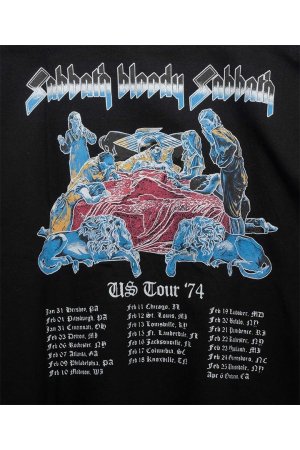 画像7: MA LABEL BY MAISON SPECIAL BLACK SABBATH Prime-Over Crew Neck T-Shirt #3{-BEA}