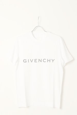 画像1:   GIVENCHY ジバンシィ ブランドロゴ スリムフィットTシャツ {-BCS}  :BM716G3YAC-WHT 