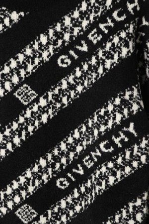 画像4: GIVENCHY ジバンシィ GIVENCHY ジャカード チェーンセーター{BM90EE4Y6Q-BLACK/WHITE-BJA}