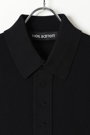 画像3: Neil Barrett ニールバレット TRAVEL TECNO KNIT POLO SHIRT 16GG{BMA898E-N604C-01-BJS}