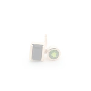 画像1:   Hirotaka ヒロタカ Bird Of Paradise Stud Pierce with Onyx & Chrome Diopside{-BJA}