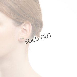 画像5: {SOLD}Hirotaka ヒロタカ Bird Of Paradise Stud Pierce with White Topaz & Chrome Diopsid{-BJA}