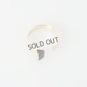 画像3: {SOLD}Hirotaka ヒロタカ Bird of paradise Stone Cuff Ring{-BAS}