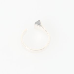 画像4:   Hirotaka ヒロタカ Bird of paradise Stone Cuff Ring{-BAS}
