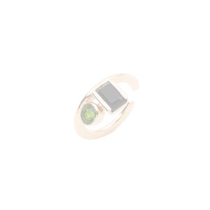 画像1:   Hirotaka ヒロタカ Bird Of Paradise Ear Cuff with Onyx & Chrom Diopside{-BJA}