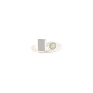 画像3:   Hirotaka ヒロタカ Bird Of Paradise Ear Cuff with Onyx & Chrom Diopside{-BJA}