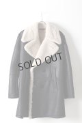 {SOLD}Neil Barrett ニールバレット VINTAGE NABUK SHEARLING PEA COAT{BPE562-H708-514-AHA}