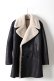 画像1: {SOLD}Neil Barrett ニールバレット VINTAGE NABUK SHEARLING PEA COAT{BPE562-H708-514-AHA} (1)