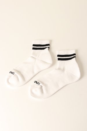 画像1: ブリーフィング ゴルフ BRIEFING MENS CORDURA(R) LINE SOCKS{-BCA}