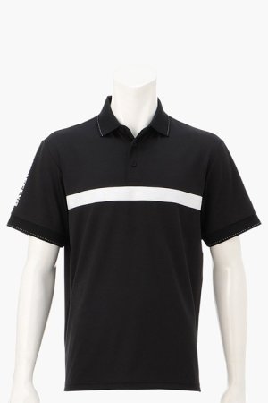 画像1: ブリーフィング ゴルフ BRIEFING MENS SLEEVE LOGO POLO RELAXED FIT{-BDS}