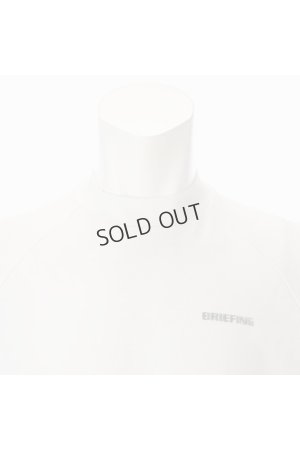 画像4: {SOLD}ブリーフィング ゴルフ BRIEFING MEN'S BACK LOGO LINE MOCK NECK（リラックスフィット）{-BDA}