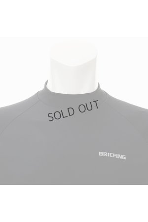 画像4: {SOLD}ブリーフィング ゴルフ BRIEFING MEN'S BACK LOGO LINE MOCK NECK（リラックスフィット）{-BDA}