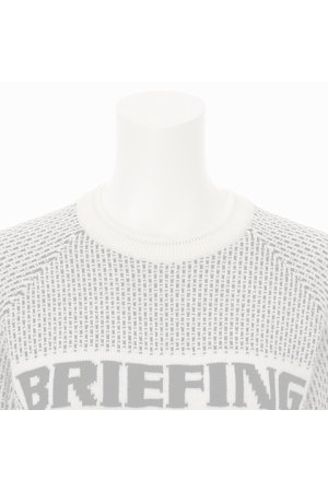 画像3:  {SOLD} ブリーフィング ゴルフ BRIEFING WOMEN'S MERINO WOOL LOGO CREWNECK KNIT{-BDA}