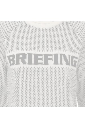 画像4:  {SOLD} ブリーフィング ゴルフ BRIEFING WOMEN'S MERINO WOOL LOGO CREWNECK KNIT{-BDA}