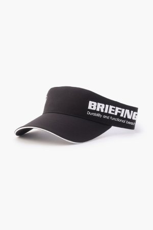 画像1: ブリーフィング ゴルフ BRIEFING MEN'S ROUND LOGO VISOR{-BEA}