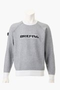 ブリーフィング ゴルフ BRIEFING MEN’S BIRDS EYE LOGO CREWNECK KNIT{-BEA}