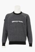 ブリーフィング ゴルフ BRIEFING MEN’S BIRDS EYE LOGO CREWNECK KNIT{-BEA}