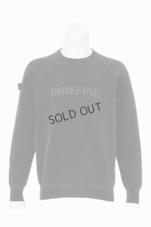 画像1: ブリーフィング ゴルフ BRIEFING MEN’S MOLE YARN LOGO CREWNECK KNIT{-BEA}