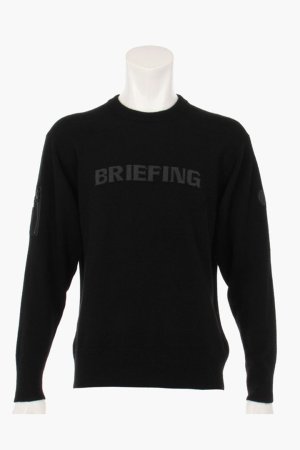 画像1: ブリーフィング ゴルフ BRIEFING CE MEN'S MILITARY CREWNECK KNIT{-BEA}