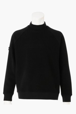 画像1: ブリーフィング ゴルフ BRIEFING HOL MEN’S STITCH LOGO FAKE LAYERED HIGHNECK{-BEA}