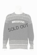 ブリーフィング ゴルフ BRIEFING HOL MEN’S FAIR ISLE CREWNECK KNIT{-BEA}