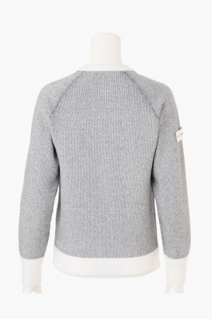画像2: ブリーフィング ゴルフ BRIEFING WOMEN’S BIRDS EYE LOGO CREWNECK KNIT{-BEA}