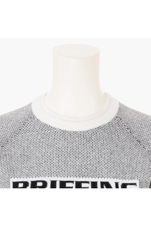 画像3: ブリーフィング ゴルフ BRIEFING WOMEN’S BIRDS EYE LOGO CREWNECK KNIT{-BEA}