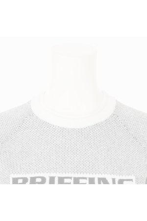 画像3:  {SOLD} ブリーフィング ゴルフ BRIEFING WOMEN’S BIRDS EYE LOGO CREWNECK KNIT{-BEA}