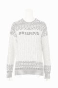   ブリーフィング ゴルフ BRIEFING HOL WOMEN’S FAIR ISLE CREWNECK KNIT{-BEA}