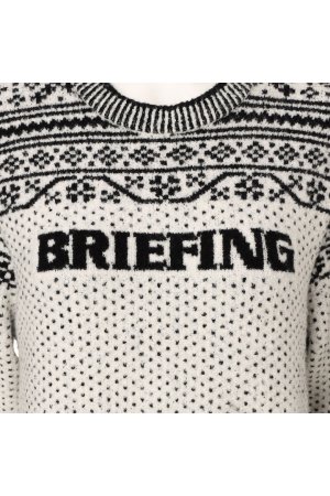 画像4: ブリーフィング ゴルフ BRIEFING HOL WOMEN’S FAIR ISLE CREWNECK KNIT{-BEA}